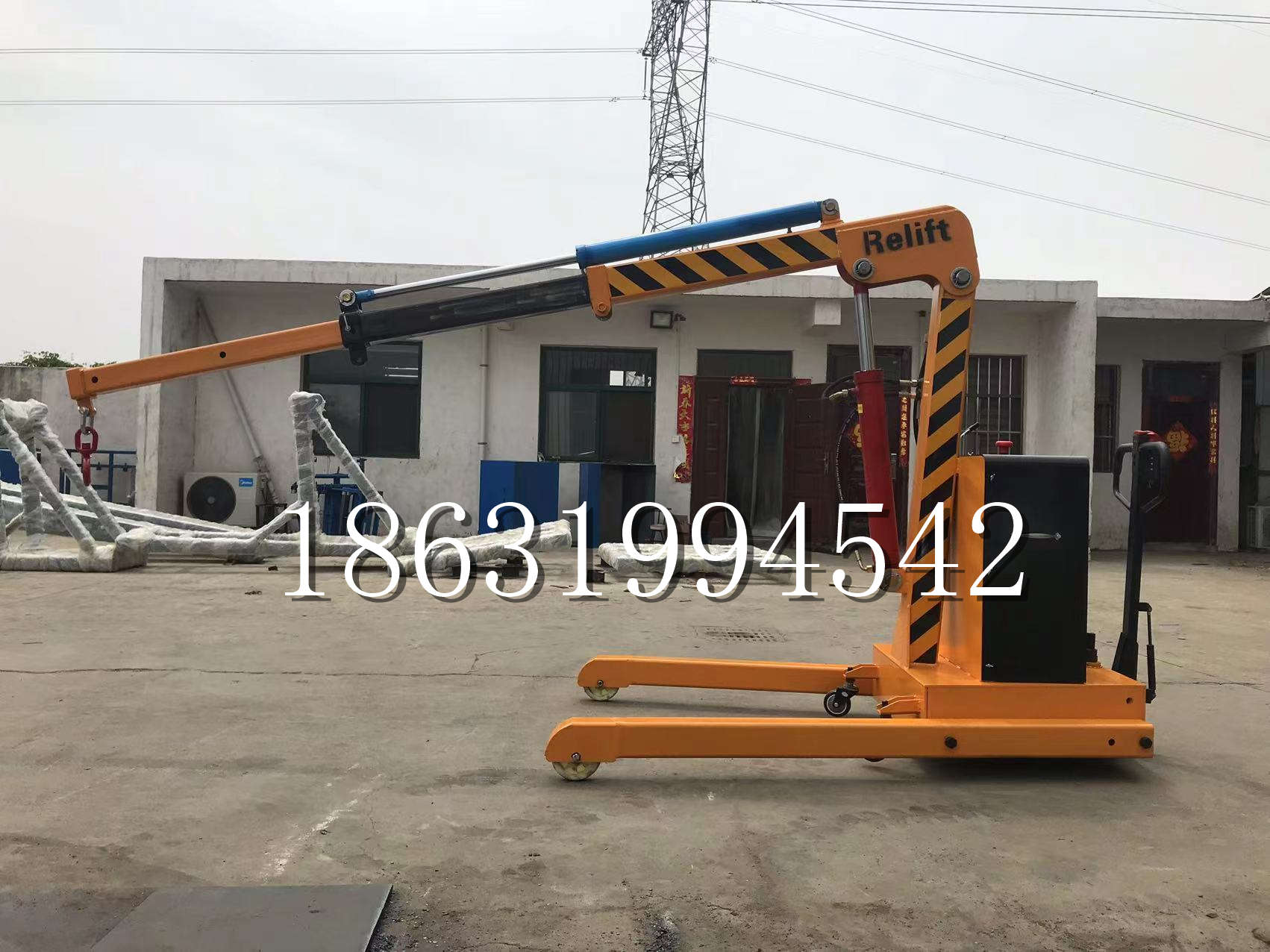 准格尔旗久征定做3吨三轮随车吊 农用园林绿化移树吊 平板工程用小吊机