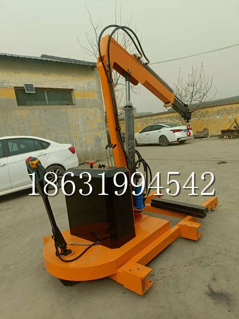 准格尔旗自卸车厢随车吊 自制轮式四不像起重机 四驱平板吊 5吨 贵盛